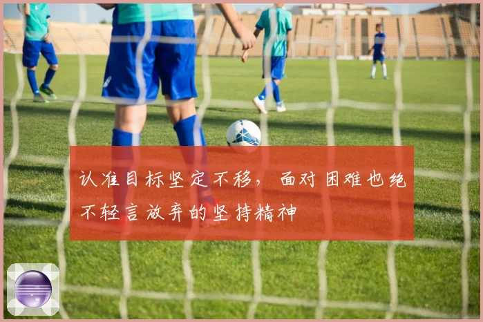 认准目标坚定不移，面对困难也绝不轻言放弃的坚持精神